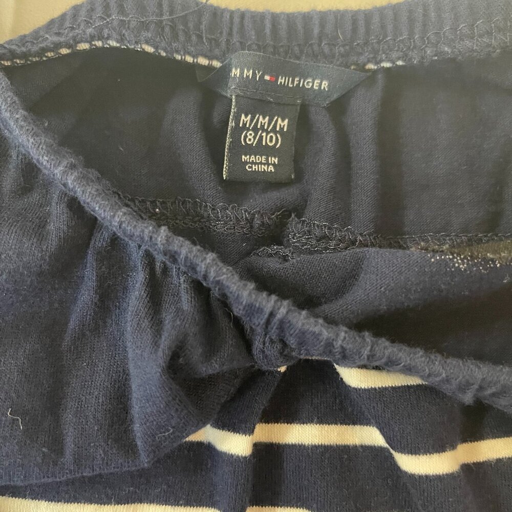 Tommy Hilfiger. Girls' jumpsuit size M (8/10). Striped in blue. Made in China. - Picture 3 of 7